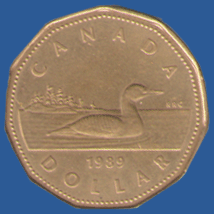 1 доллар Канады 1989года