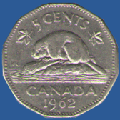 5 центов Канады 1962 года